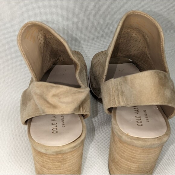 Cole Haan Grand OS Sandals Women Size 7 1/2 Tan Open-Toe Sling Bootie. - Picture 7 of 12